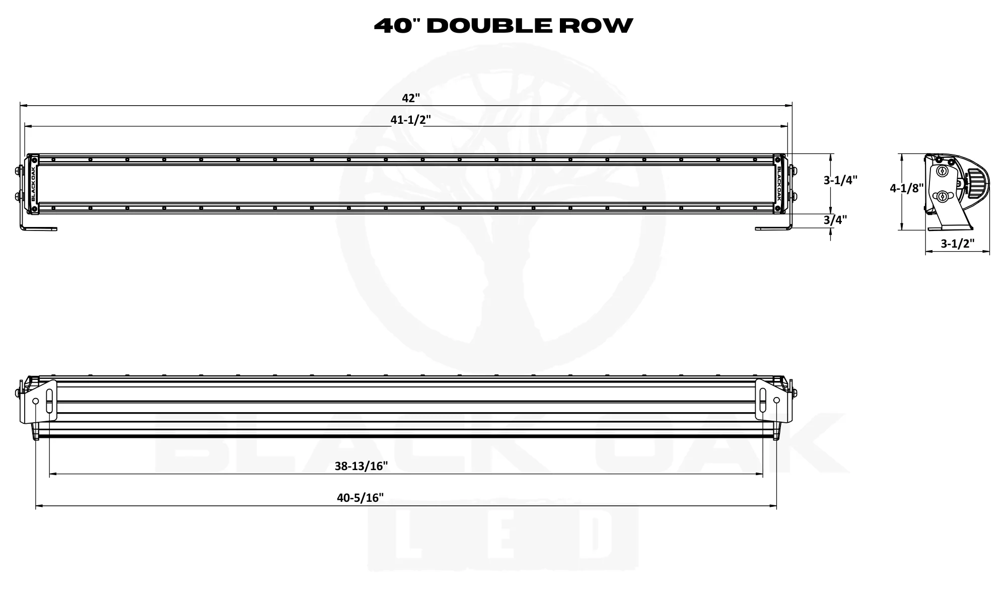 40 Inch Double Row LED Light Bar – Pro Series 3.0 | Spot, Flood, or Combo (240W / 400W) - Image 4