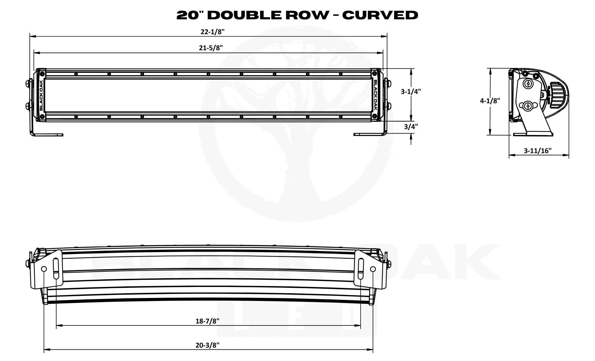 20 Inch Curved Double Row LED Light Bar – Pro Series 3.0 | Spot, Flood, or Combo (120W / 200W) - Image 7