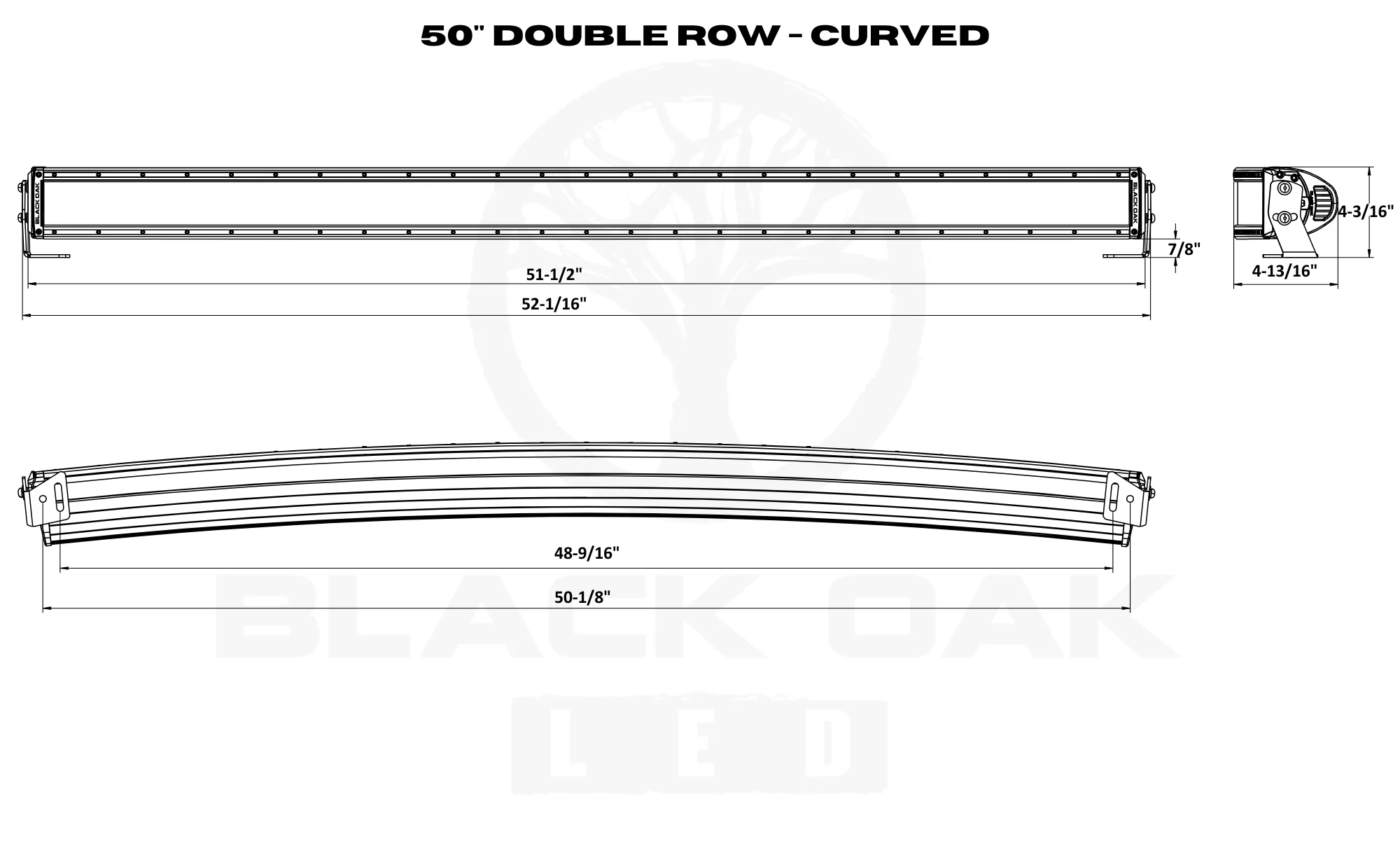 50 Inch Curved Double Row LED Light Bar – Pro Series 3.0 | Spot, Flood, or Combo (300W / 500W) - Image 8