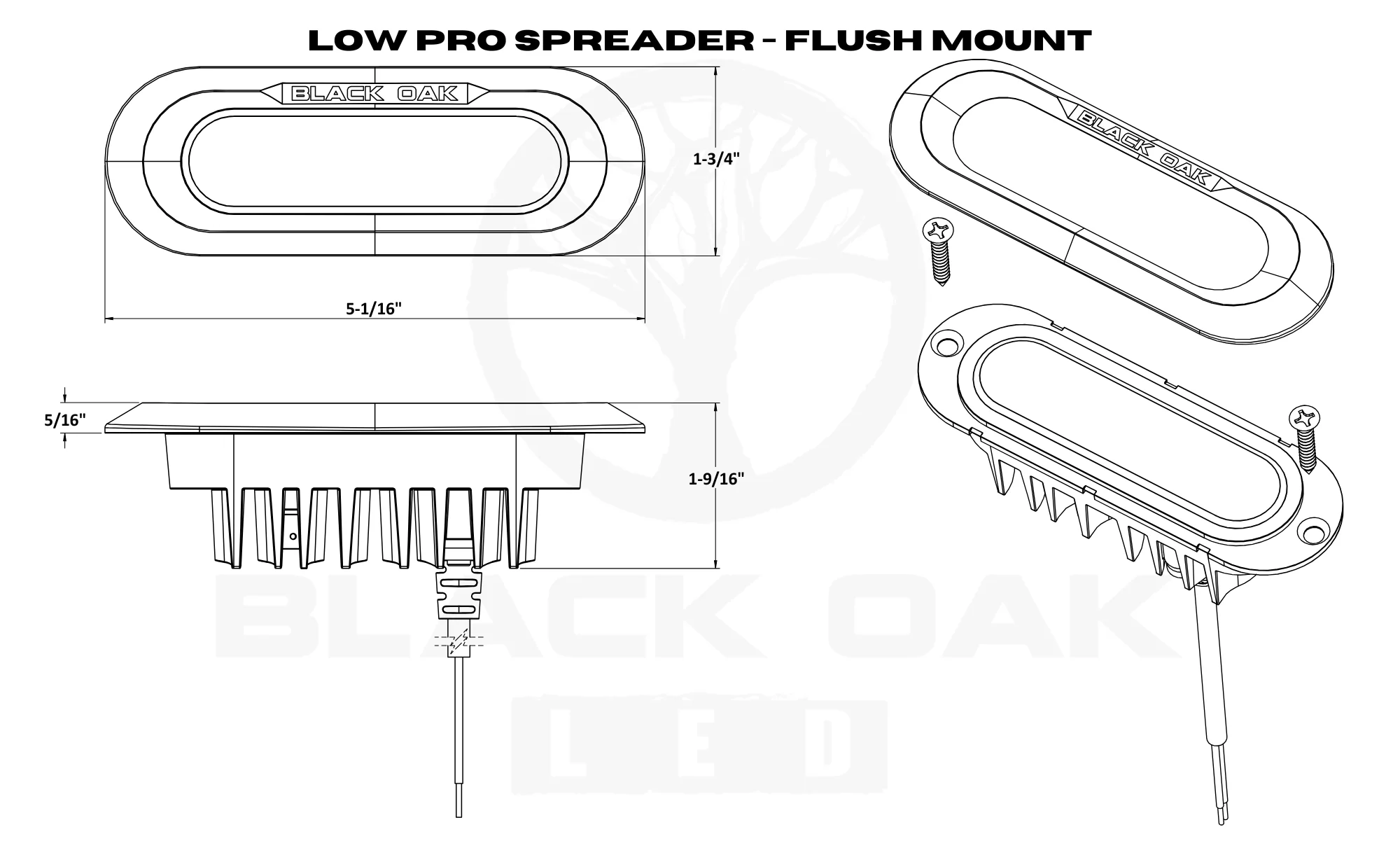 New - Low Pro™ Off Road Spreader Light - Flush Mount - Image 23